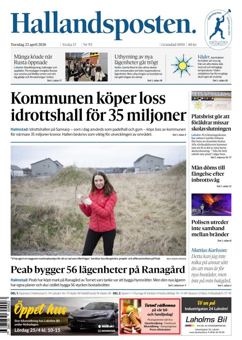 Hallandsposten 23.4.2026
