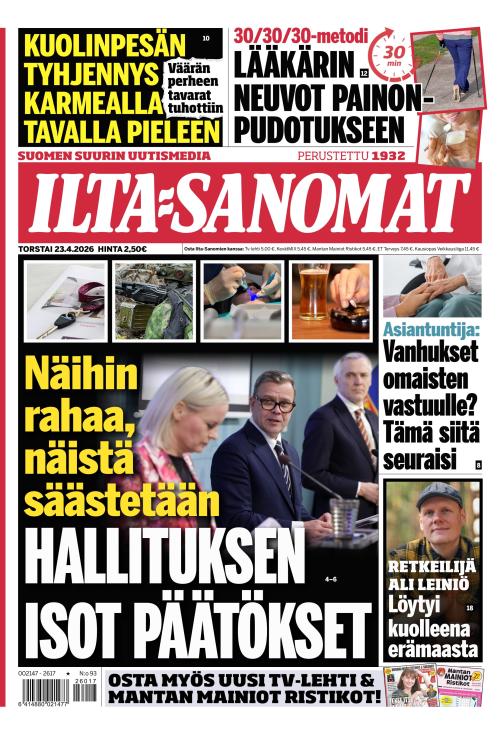 Ilta-Sanomat 23.4.2026
