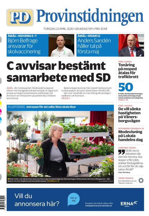 Provinstidningen Dalsland 23.4.2026
