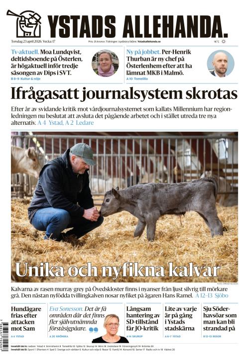 Ystads Allehanda 23.4.2026
