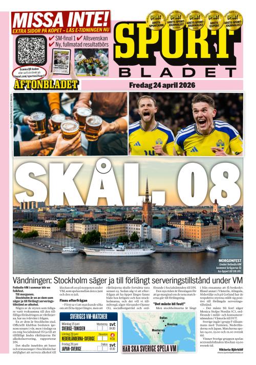 Aftonbladet Sportbladet 24.4.2026
