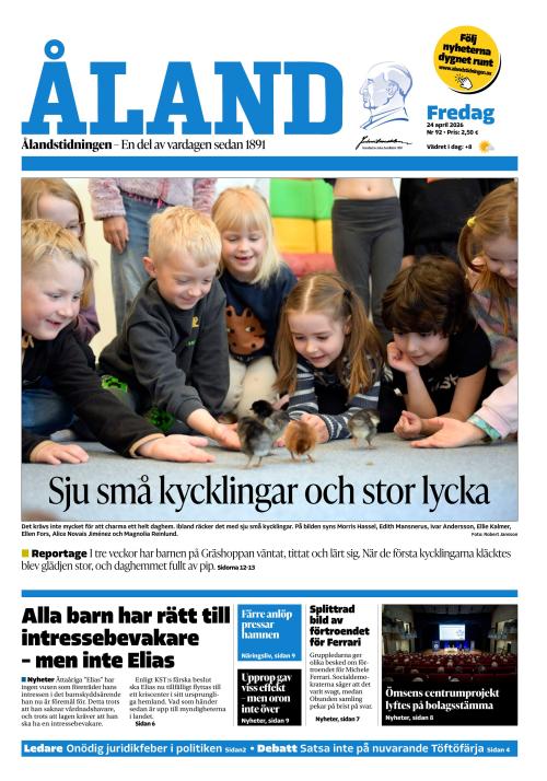 Ålandstidningen 24.4.2026