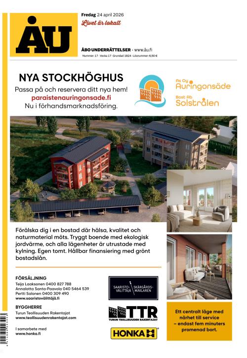 Åbo Underrättelser 24.4.2026