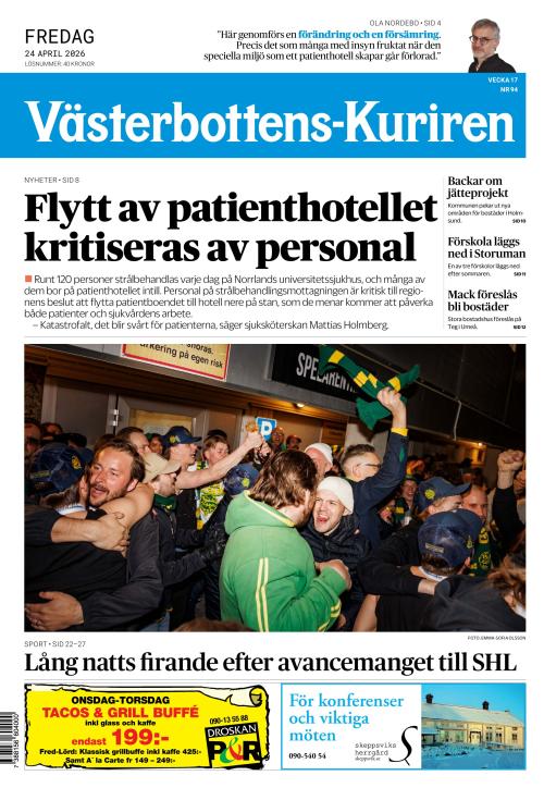 Västerbottens-Kuriren (SE) 24.4.2026