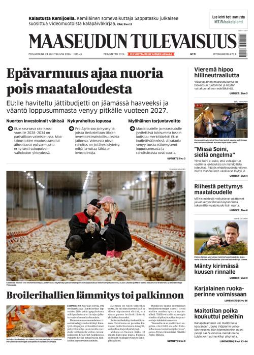 Maaseudun Tulevaisuus 24.4.2026