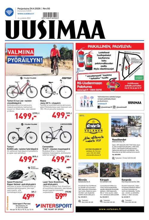 Uusimaa 24.4.2026