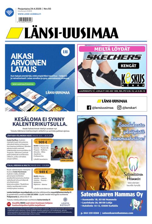 Länsi-Uusimaa 24.4.2026