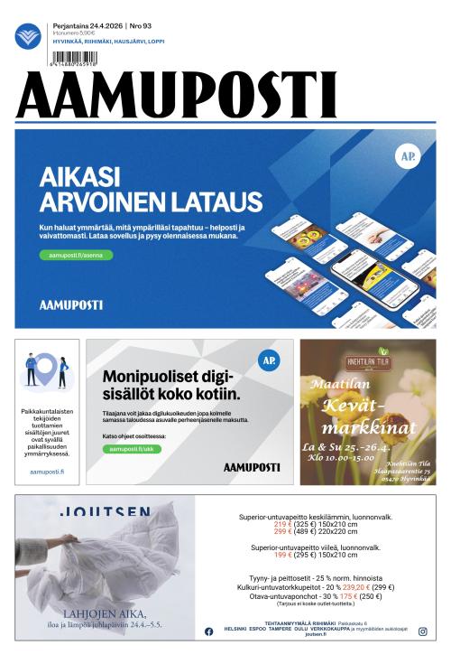 Aamuposti 24.4.2026