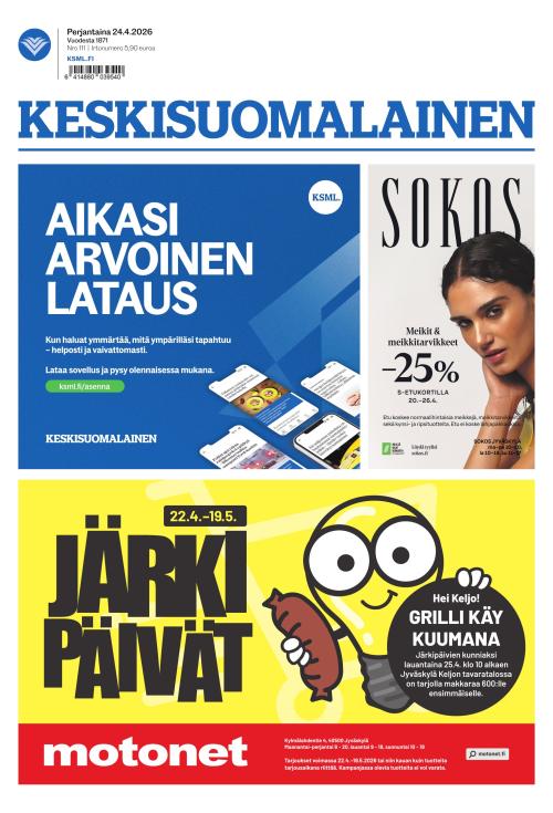 Keskisuomalainen 24.4.2026