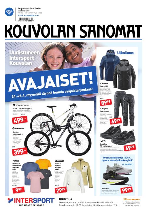 Kouvolan Sanomat 24.4.2026