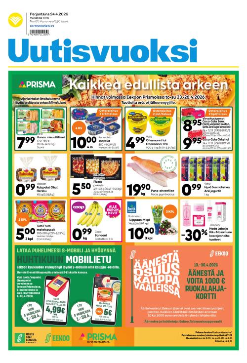 Uutisvuoksi 24.4.2026