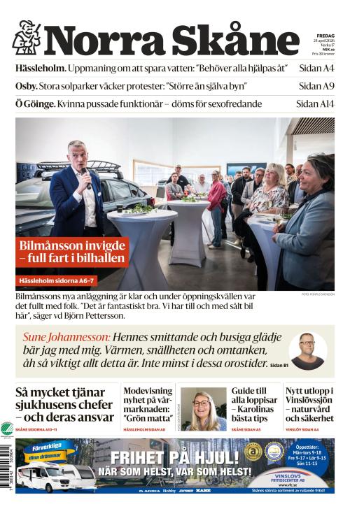 Norra Skåne 24.4.2026