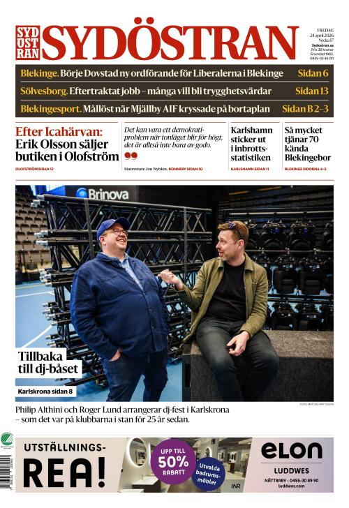 Sydöstran 24.4.2026