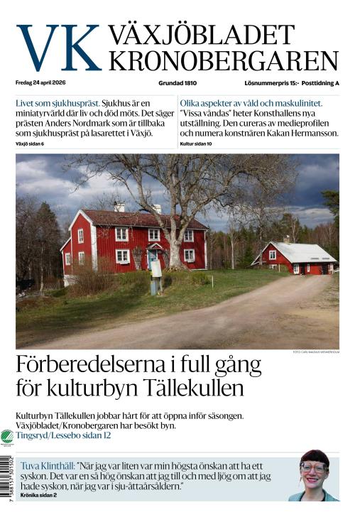 Växjöbladet Kronobergaren 24.4.2026