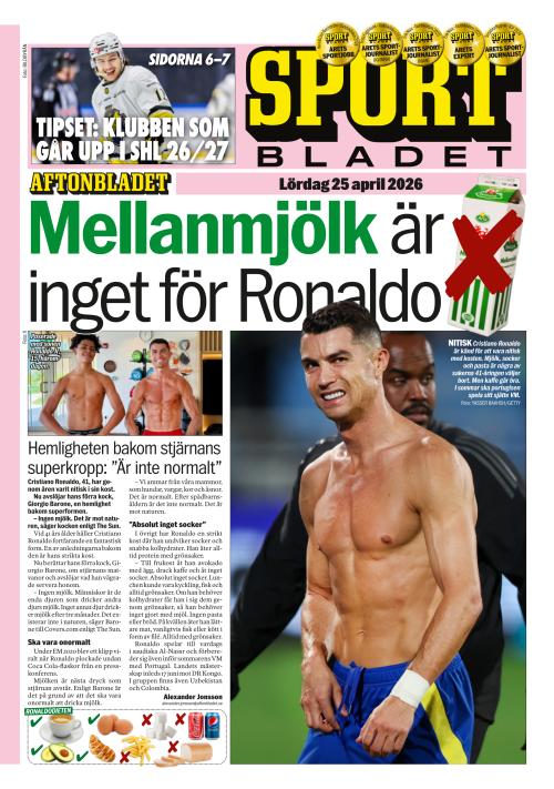 Aftonbladet Sportbladet 25.4.2026