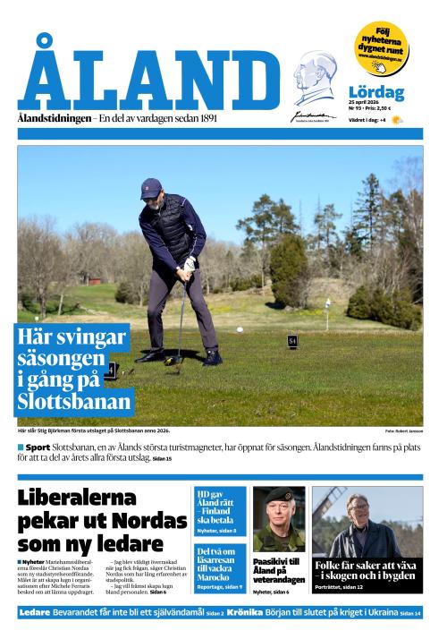 Ålandstidningen 25.4.2026