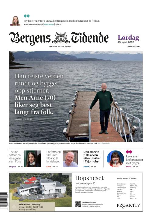Bergens Tidende 25.4.2026