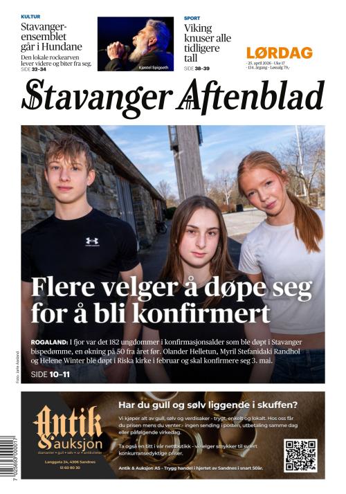 Stavanger Aftenblad 25.4.2026