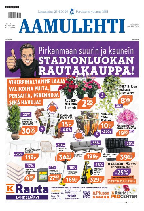 Aamulehti 25.4.2026