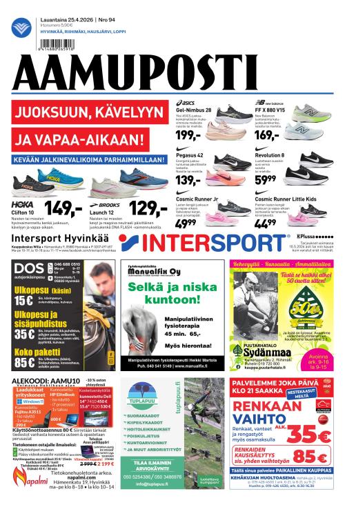 Aamuposti 25.4.2026