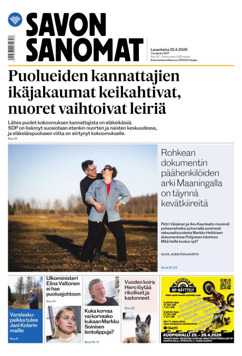 Savon Sanomat 25.4.2026