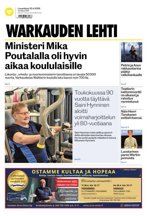 Warkauden Lehti 25.4.2026