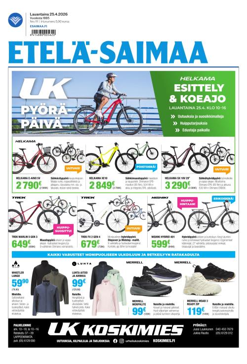 Etelä-Saimaa 25.4.2026