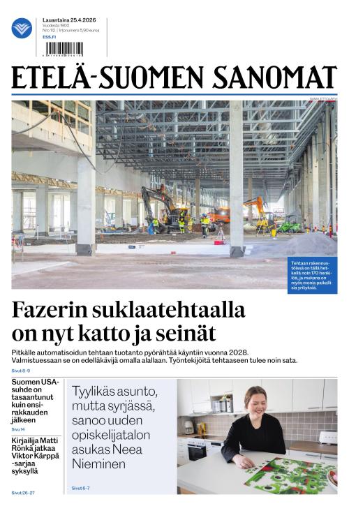 Etelä-Suomen Sanomat 25.4.2026