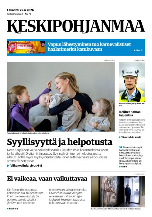 Keskipohjanmaa 25.4.2026