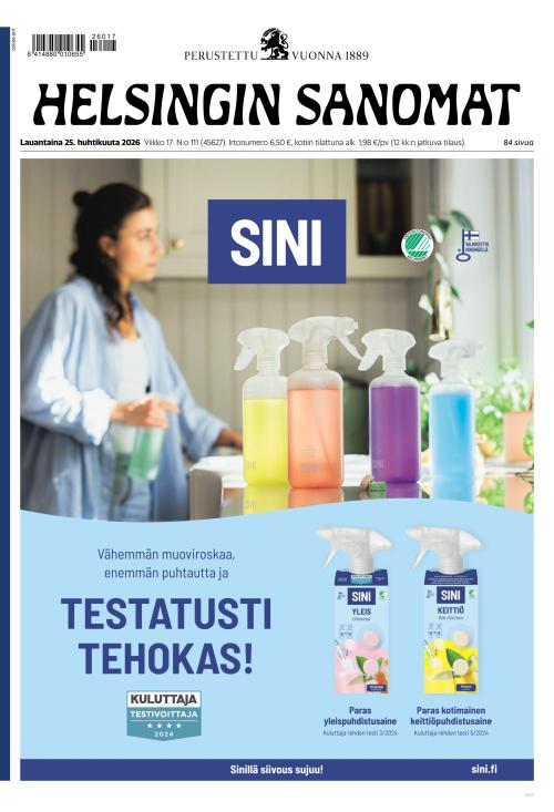 Helsingin Sanomat 25.4.2026