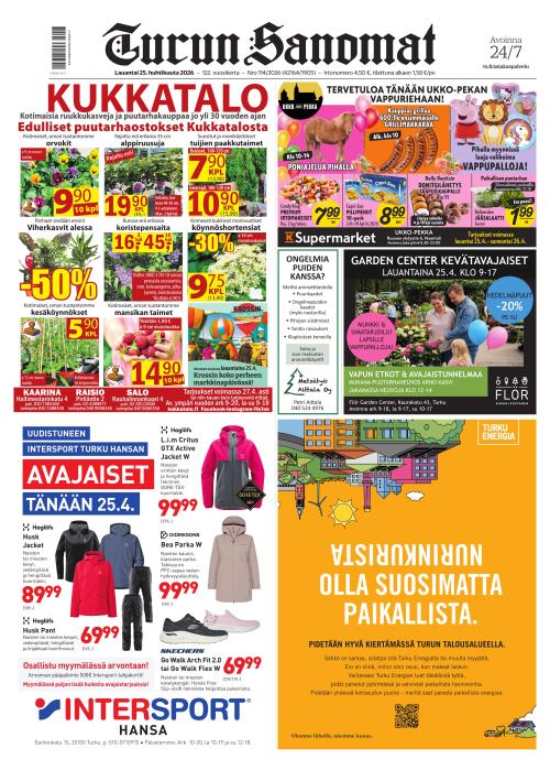 Turun Sanomat 25.4.2026