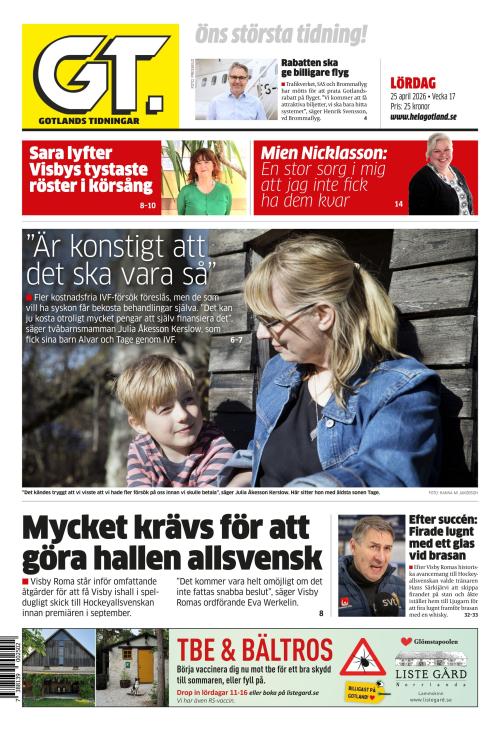 Gotlands Tidningar 25.4.2026