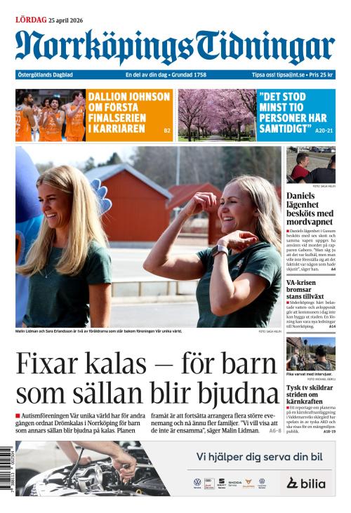 Norrköpings Tidningar 25.4.2026