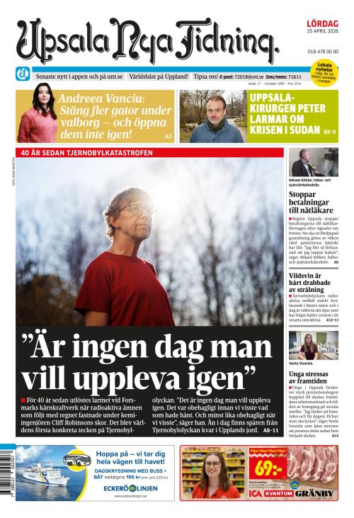 Upsala Nya Tidning 25.4.2026