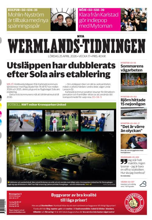 Nya Wermlands-Tidningen 25.4.2026