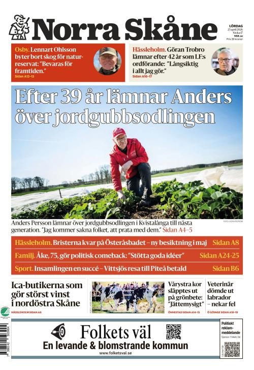 Norra Skåne 25.4.2026