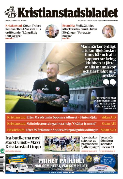 Kristianstadsbladet 25.4.2026