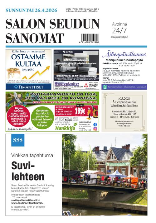 Salon Seudun Sanomat 26.4.2026