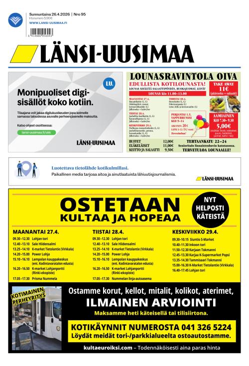 Länsi-Uusimaa 26.4.2026