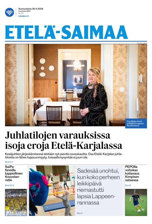 Etelä-Saimaa 26.4.2026