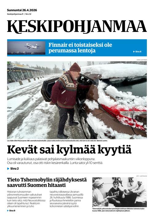 Keskipohjanmaa 26.4.2026