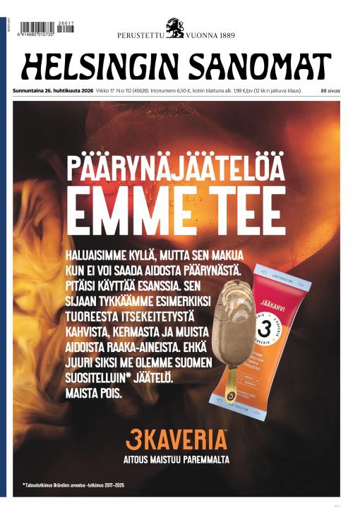 Helsingin Sanomat 26.4.2026