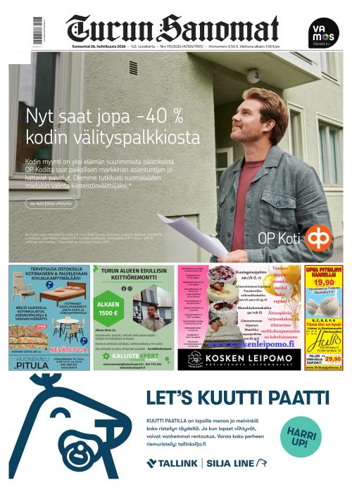 Turun Sanomat 26.4.2026