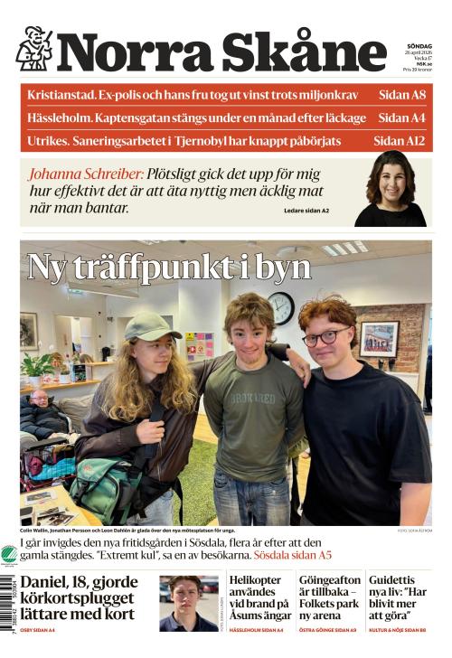 Norra Skåne 26.4.2026