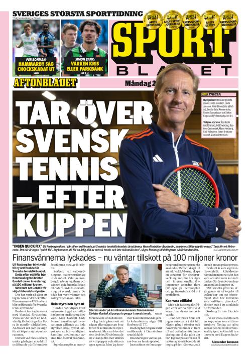 Aftonbladet Sportbladet 27.4.2026