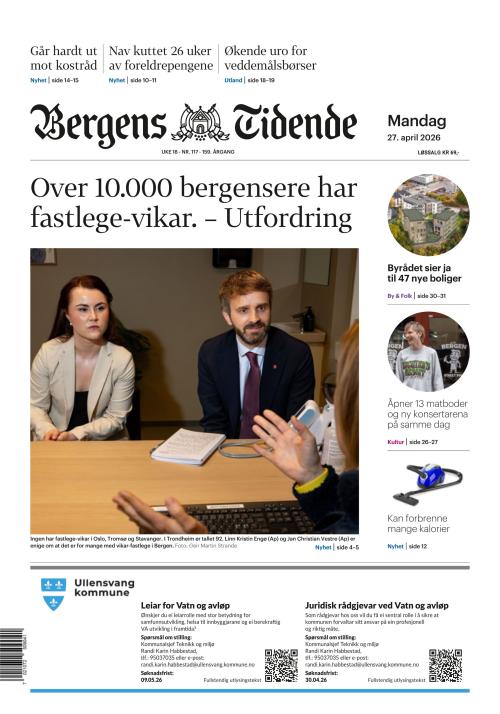 Bergens Tidende 27.4.2026