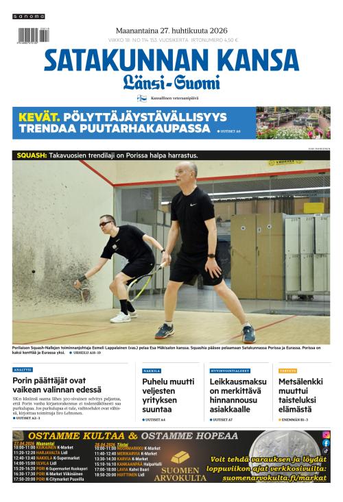 Satakunnan Kansa Länsi-Suomi 27.4.2026