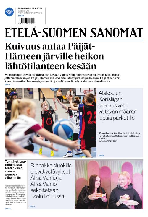 Etelä-Suomen Sanomat 27.4.2026