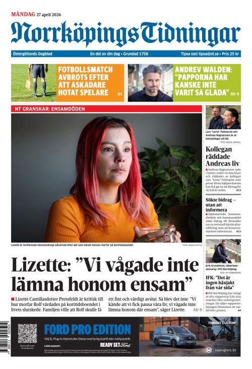Norrköpings Tidningar 27.4.2026