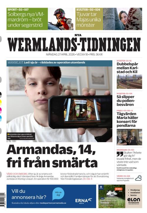 Nya Wermlands-Tidningen 27.4.2026